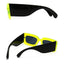 Lunettes de soleil carrées surdimensionnées en motif serpent
