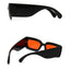 Lunettes de soleil carrées surdimensionnées en motif serpent