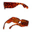 Lunettes de soleil carrées surdimensionnées en motif serpent