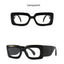 Lunettes de soleil carrées surdimensionnées en motif serpent