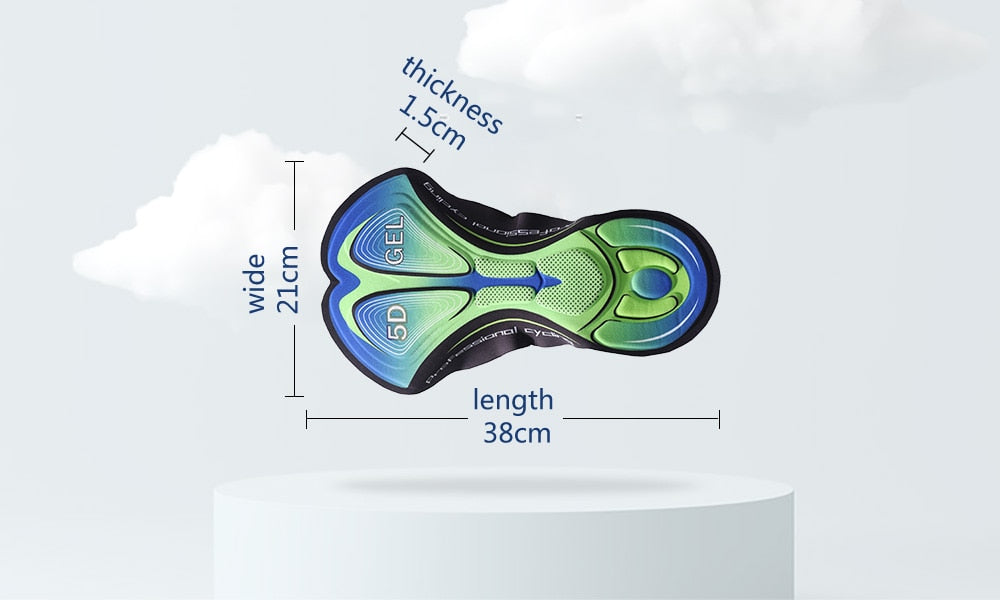Shorts de cyclisme pour hommes avec coussin en gel 5D pour un confort ultime