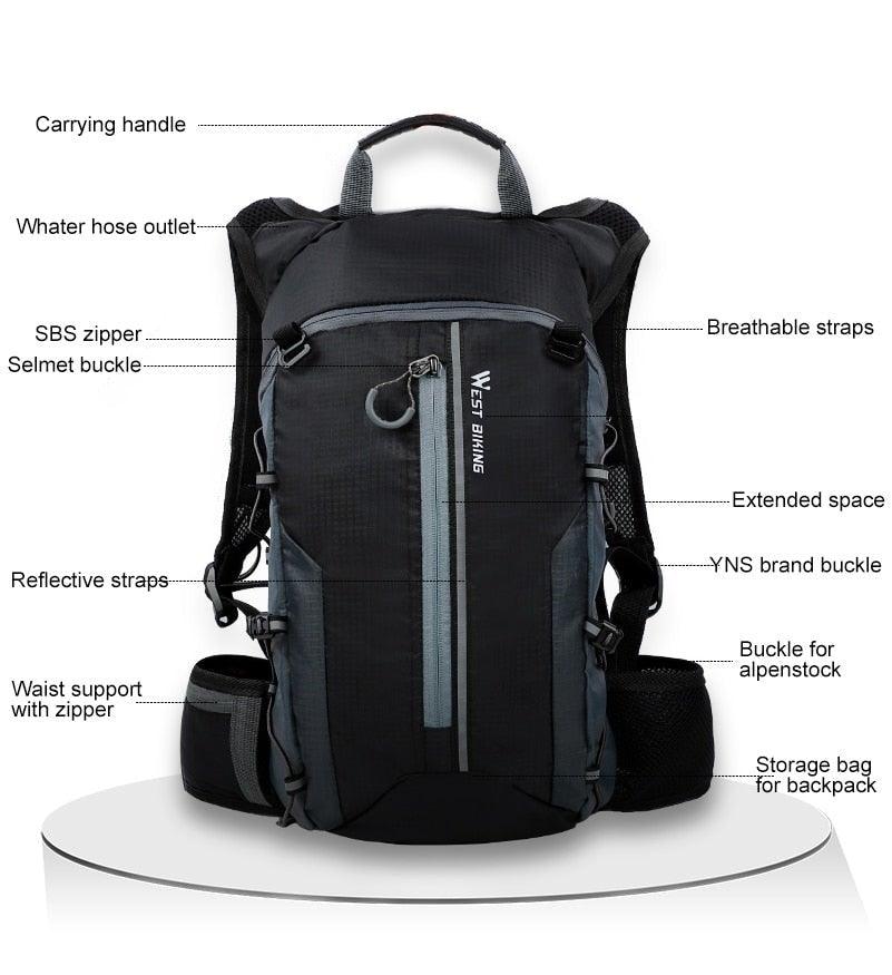 Premium Waterproof Cycling Backpack - 10L Capacity