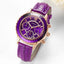 Luxury Green Business Women's Quartz Watch with Leather Strap