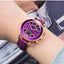 Luxury Green Business Women's Quartz Watch with Leather Strap