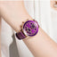 Luxury Green Business Women's Quartz Watch with Leather Strap