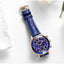 Luxury Green Business Women's Quartz Watch with Leather Strap