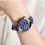 Luxury Green Business Women's Quartz Watch with Leather Strap