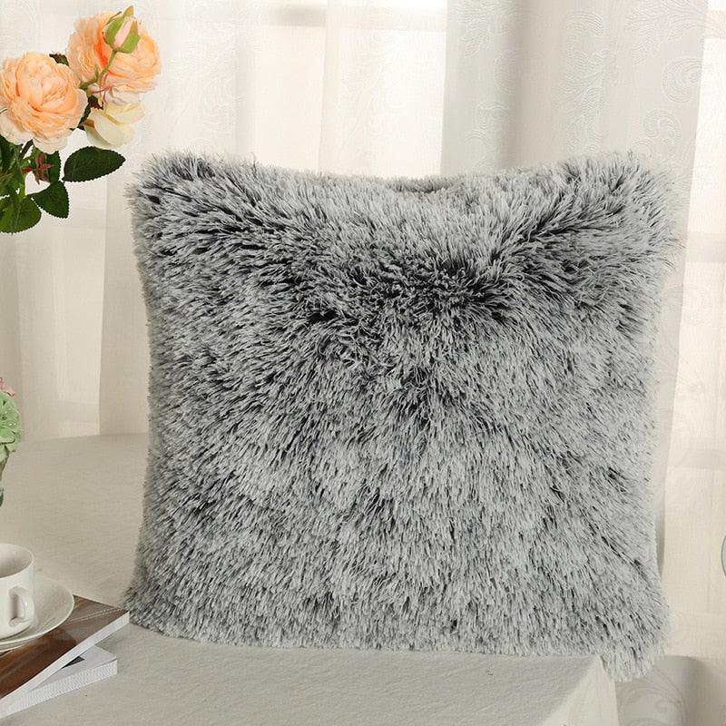 Luxury Faux Fur Plush Cushion Cover for Home Decor