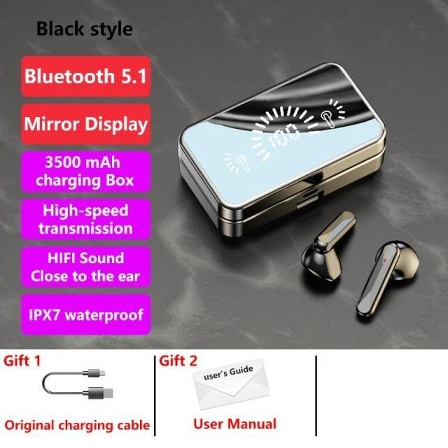 Écouteurs de sport sans fil Bluetooth 5.1 avec microphone