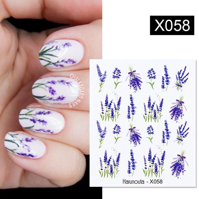 Spring Green Theme Water Decal Stickers for Nail Art