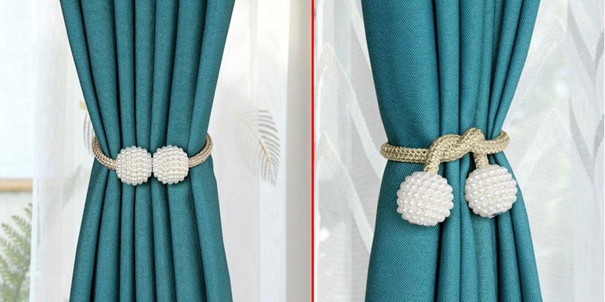 Clip Magnético de Cortina de Perlas - Sujetador Elegante para Cortinas
