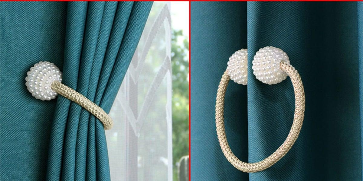 Clip Magnético de Cortina de Perlas - Sujetador Elegante para Cortinas