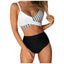Modern Floral High Waist Bikini Set for Women