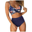 Modern Floral High Waist Bikini Set for Women