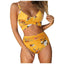 Modern Floral High Waist Bikini Set for Women
