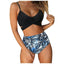 Modern Floral High Waist Bikini Set for Women