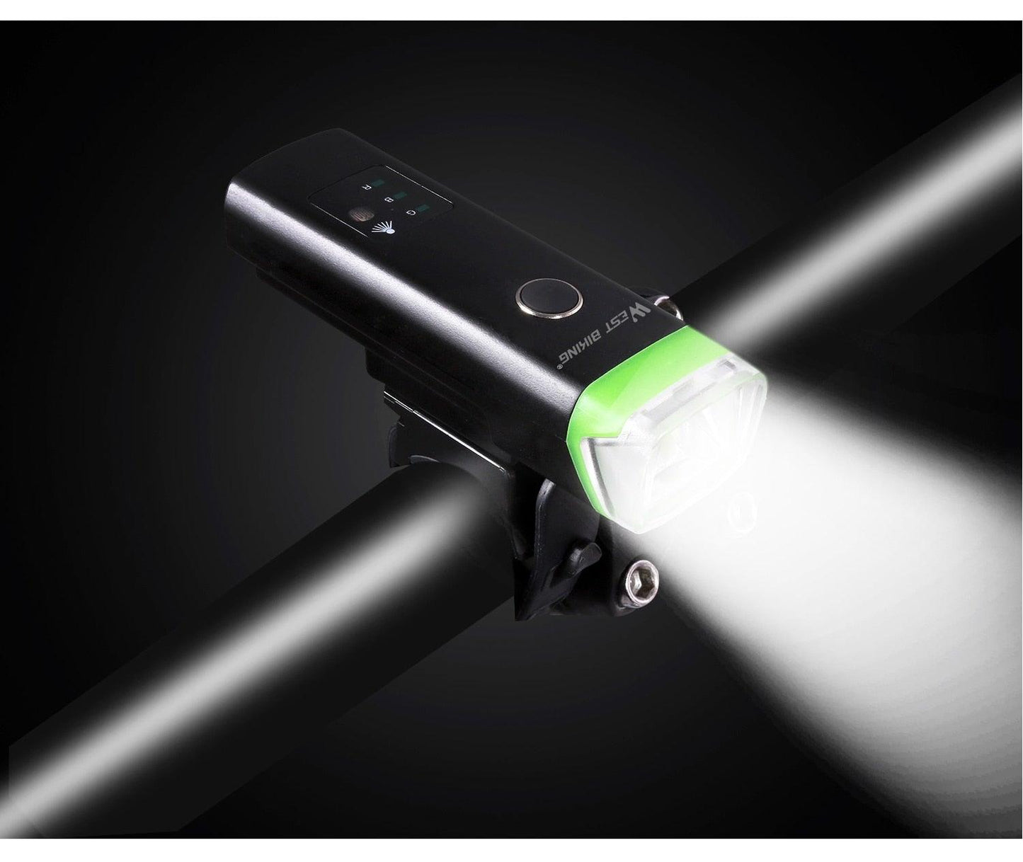USB Rechargeable LED Front Bicycle Light - Waterproof & Bright