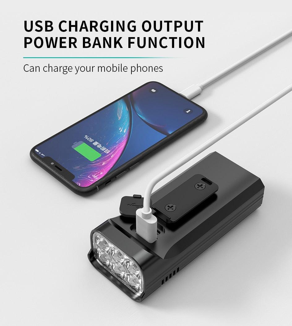 Premium USB Rechargeable LED Bicycle Light - Bright & Rainproof