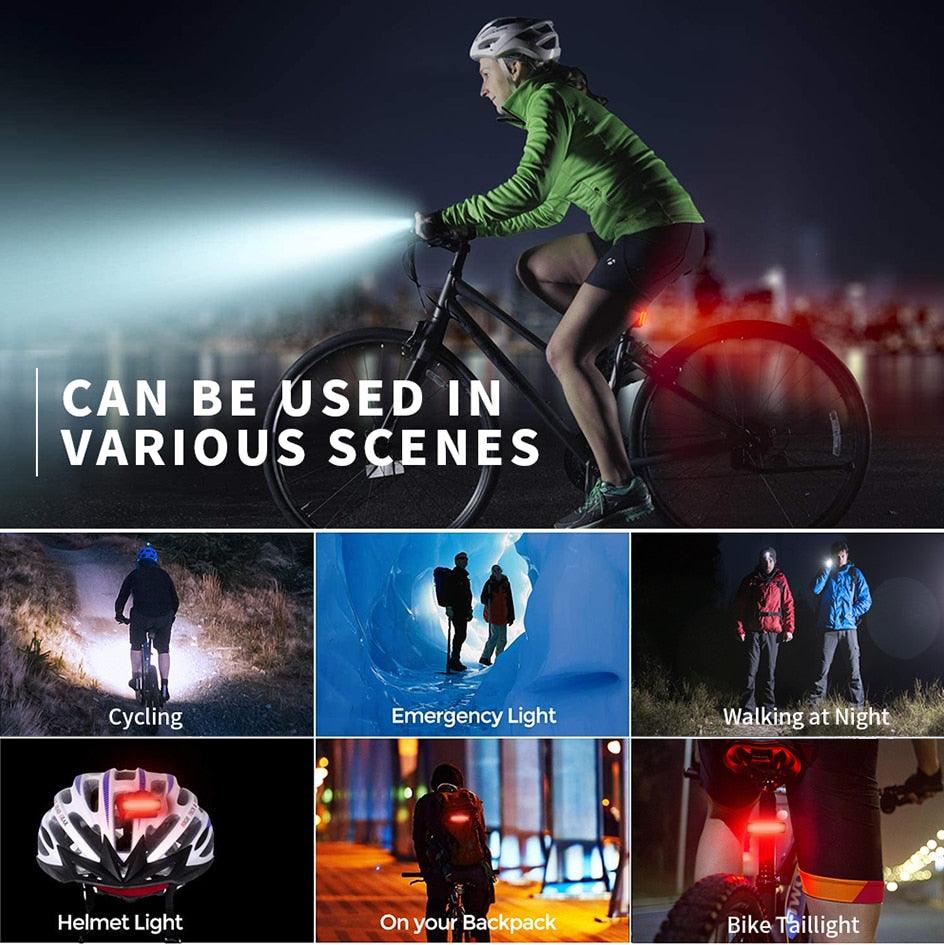 Premium USB Rechargeable LED Bicycle Light - Bright & Rainproof