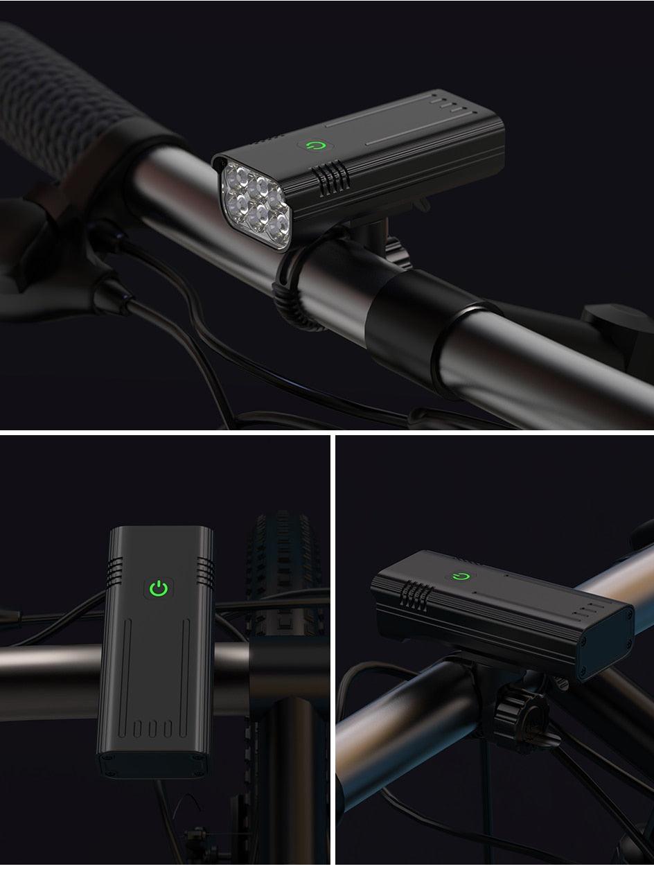 Premium USB Rechargeable LED Bicycle Light - Bright & Rainproof