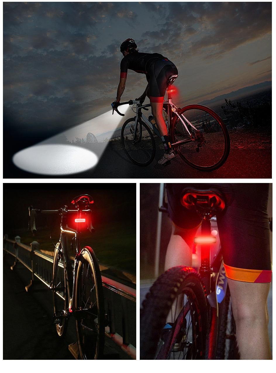 Premium USB Rechargeable LED Bicycle Light - Bright & Rainproof