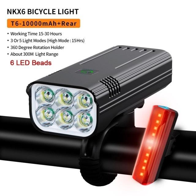 Premium USB Rechargeable LED Bicycle Light - Bright & Rainproof