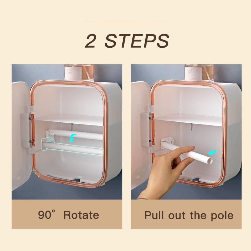 Soporte de Papel Higiénico de Pared Premium con Estante