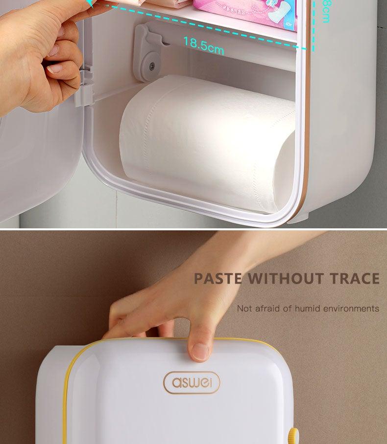 Soporte de Papel Higiénico de Pared Premium con Estante