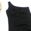 Elegant Black One-Piece Swimsuit with Ruffles