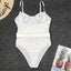 Elegant Black One-Piece Swimsuit with Ruffles