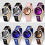 Montre analogique étanche pour femmes au style élégant avec bracelet en cuir