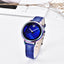 Montre analogique étanche pour femmes au style élégant avec bracelet en cuir