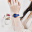 Montre analogique étanche pour femmes au style élégant avec bracelet en cuir