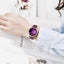Montre analogique étanche pour femmes au style élégant avec bracelet en cuir