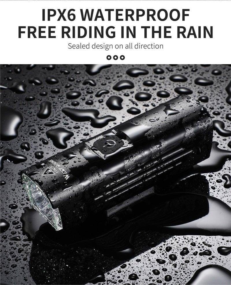 USB Rechargeable LED Front Bicycle Light - Waterproof & Bright