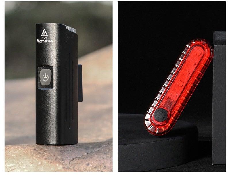 USB Rechargeable LED Front Bicycle Light - Waterproof & Bright