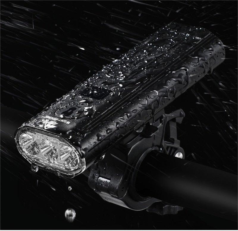 USB Rechargeable LED Front Bicycle Light - Waterproof & Bright