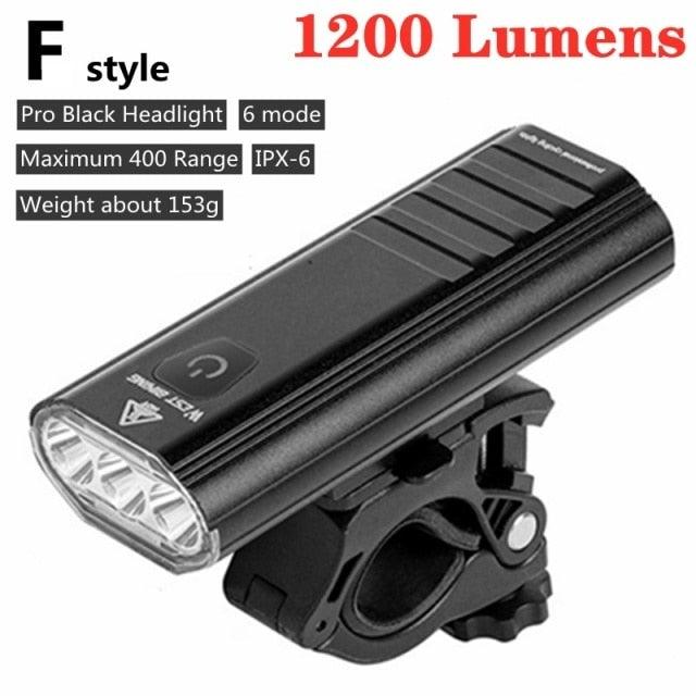USB Rechargeable LED Front Bicycle Light - Waterproof & Bright