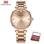 Montre à Quartz Élégante pour Femme avec Accents en Cristal