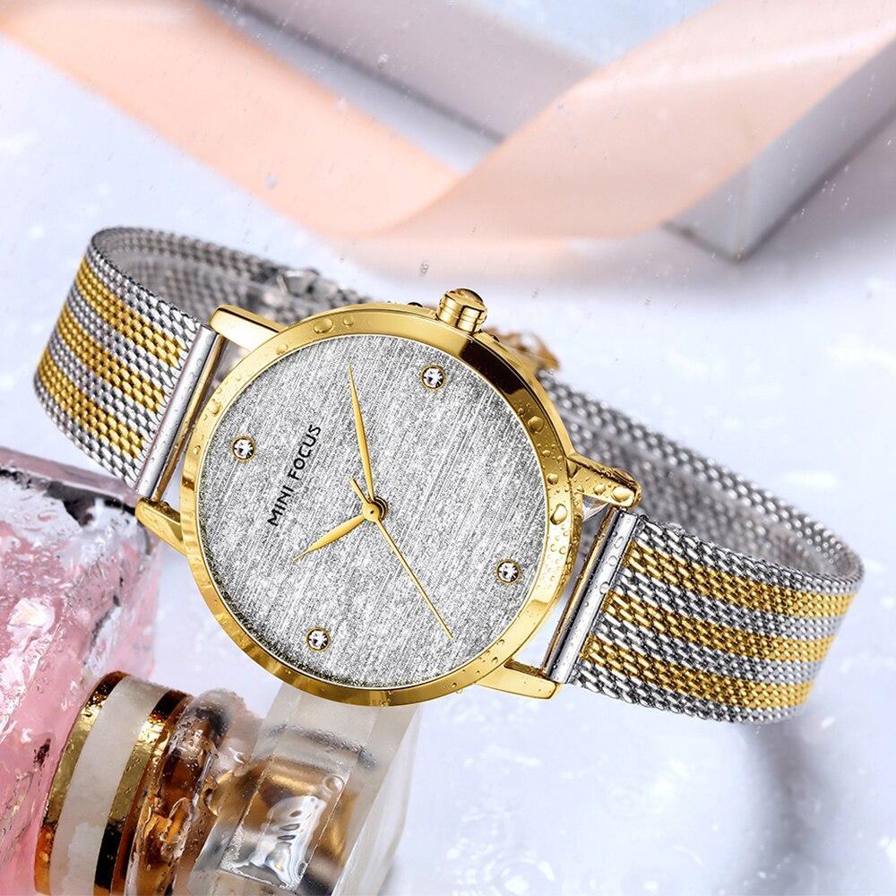 Luxury Quartz Women's Watch - Elegant Gold Stainless Steel Design