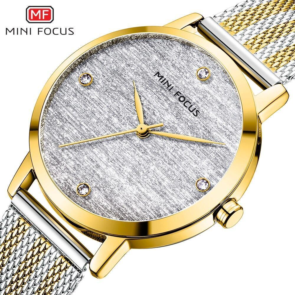 Luxury Quartz Women's Watch - Elegant Gold Stainless Steel Design