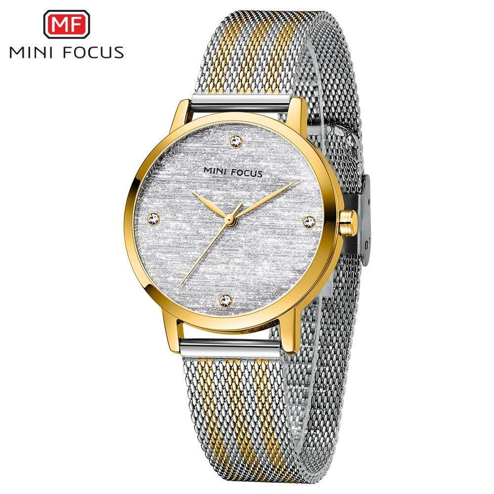 Luxury Quartz Women's Watch - Elegant Gold Stainless Steel Design