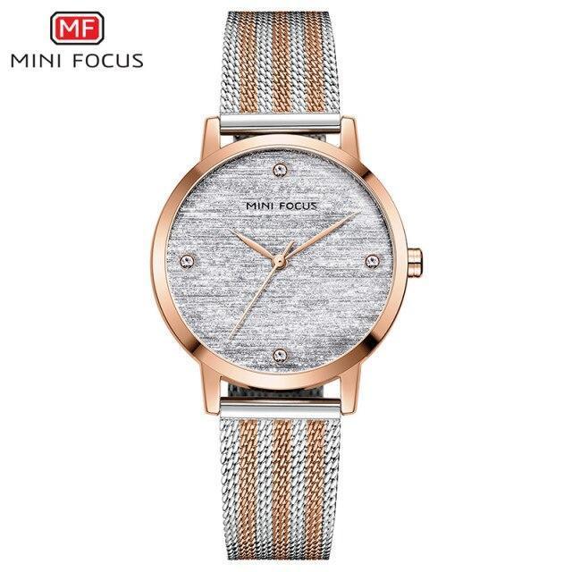 Luxury Quartz Women's Watch - Elegant Gold Stainless Steel Design