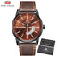 Reloj de Cuarzo Negro Elegante para Hombre con Correa de Cuero