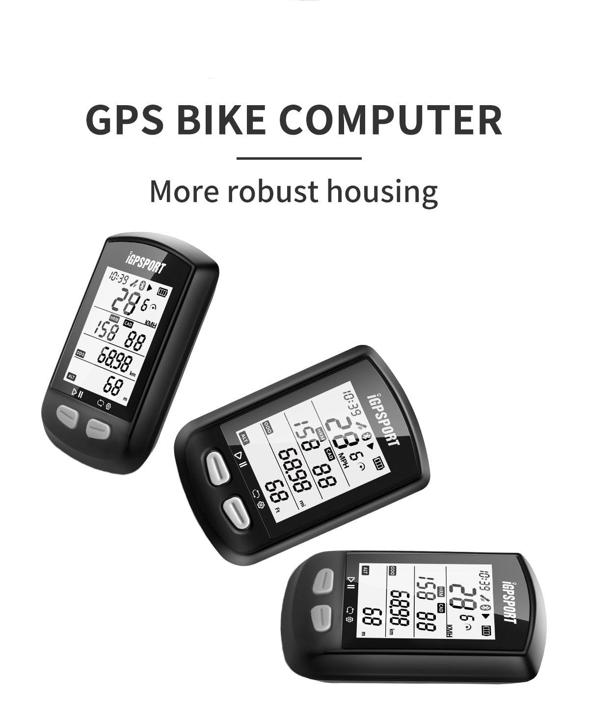 Ordinateur de vélo GPS sans fil premium - Conception étanche