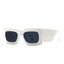 Lunettes de soleil carrées surdimensionnées en motif serpent