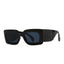 Lunettes de soleil carrées surdimensionnées en motif serpent