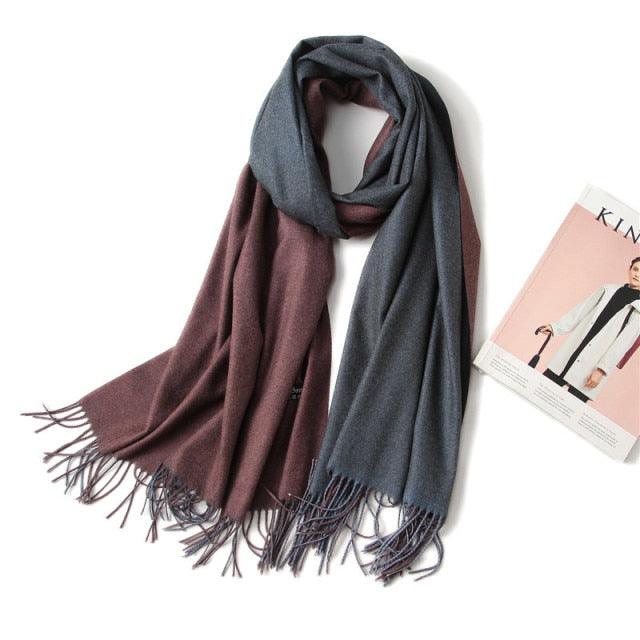 Elegant Cashmere Winter Scarf - Lightweight & Versatile Shawl for Women - Korvel