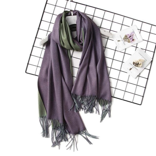 Elegant Cashmere Winter Scarf - Lightweight & Versatile Shawl for Women - Korvel
