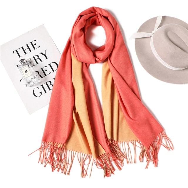 Elegant Cashmere Winter Scarf - Lightweight & Versatile Shawl for Women - Korvel